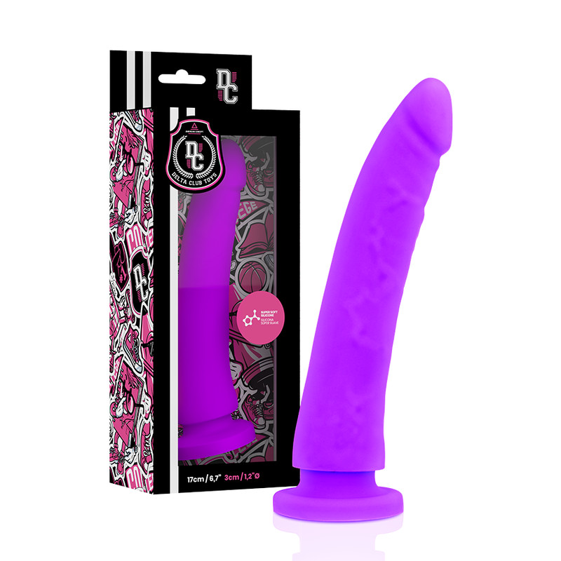 DELTA CLUB - prémium dildó harnessel, lila szilikon 17 cm - Image 3