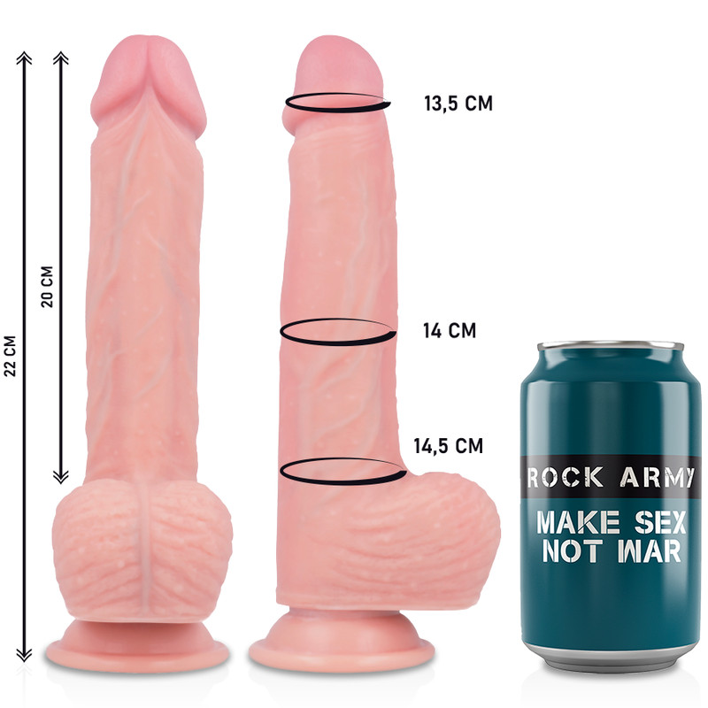 ROCKARMY – 22 cm-es vibráló rotátor és izgató harness - Image 3