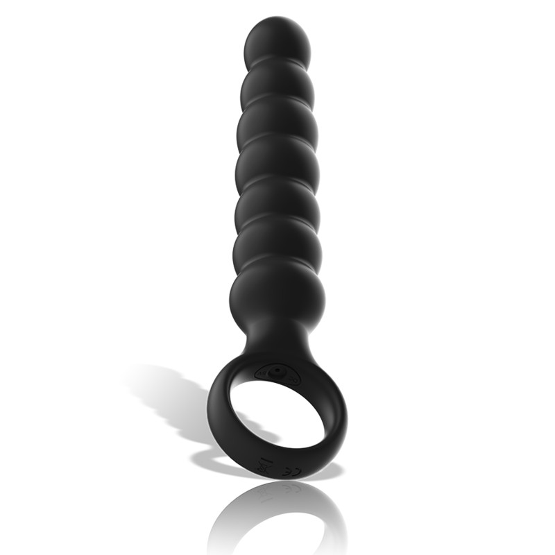 BLACK&SILVER – erőteljes szilikon anál dildó - Image 2