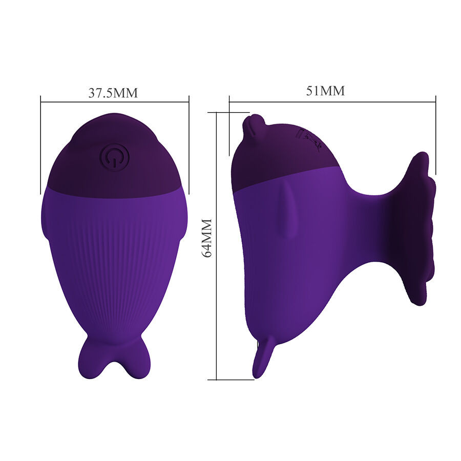 Pretty Love Dolphin mini vibrátor csipesszel - Image 8