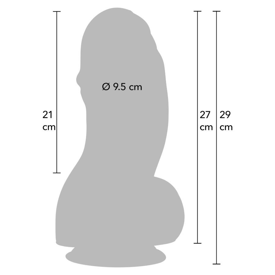 HIDDEN DESIRE – érzéki 27 cm-es dildó, prémium minőségben - Image 2