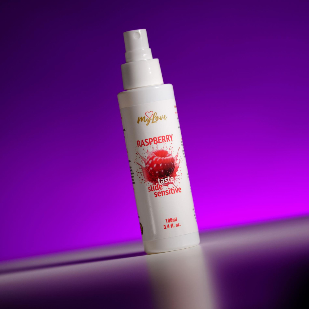 MyLove Taste-slide sensitive masszázsolaj 100 ml málna - Image 2
