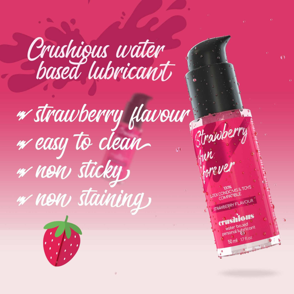 Crushious Eper ízű síkosító 50 ml - Image 7