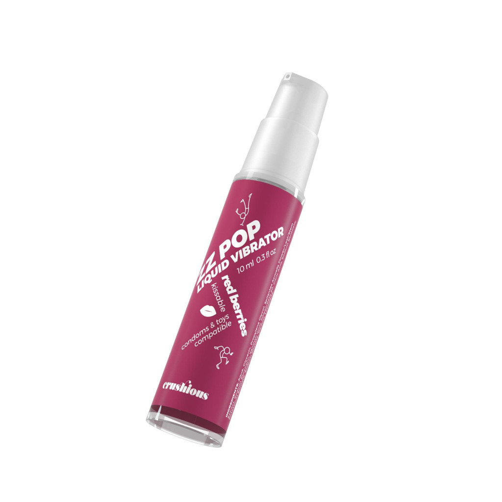 Crushious ZZ Pop folyékony vibrátor 10 ml vörös bogyós aroma - Image 4