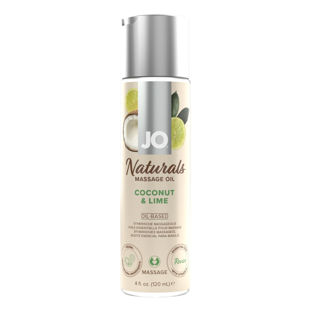 System JO Naturals masszázsolaj kókusz-lime 120 ml