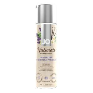 System JO Naturals masszázsolaj levendula és vanília 120 ml