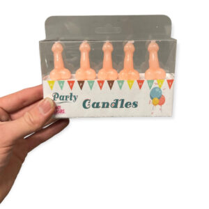 Party Penis gyertyák 5 db hús színű