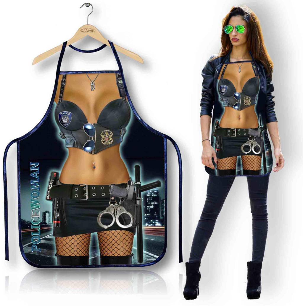 Fartuszek 147PW köpeny police woman mintával