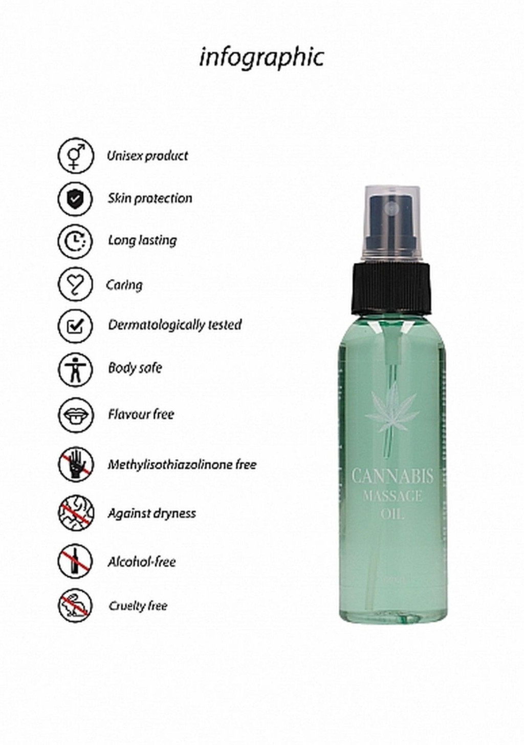Cannabis masszázsolaj 100ml - Image 8