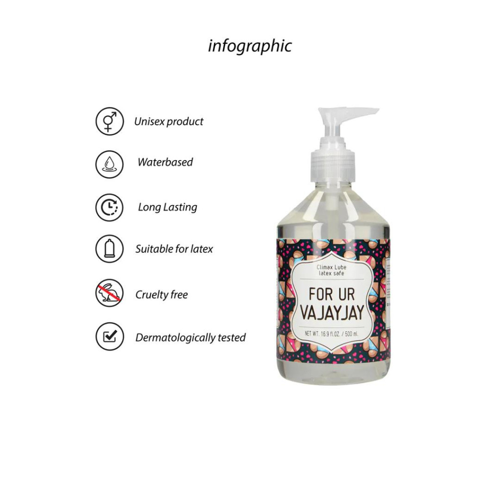 For Ur Vajayjay vízalapú síkosító 500 ml - Image 2