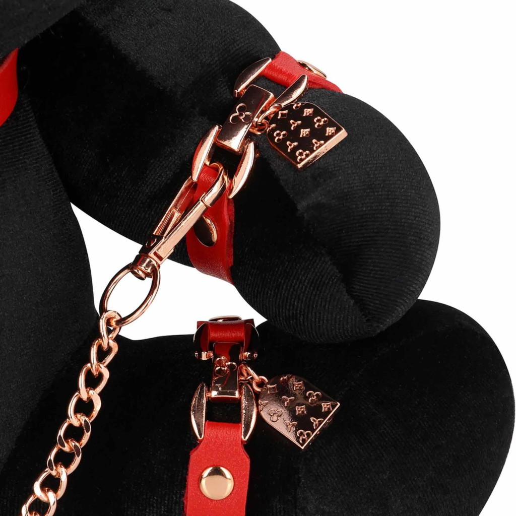 Rabbit Bondage bársonyos nyúl kötöző fekete nagy - Image 5