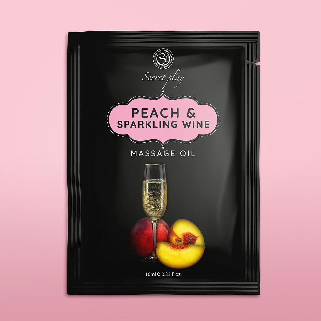 Peach & Sparkling Wine masszázsolaj 10 ml - Image 3