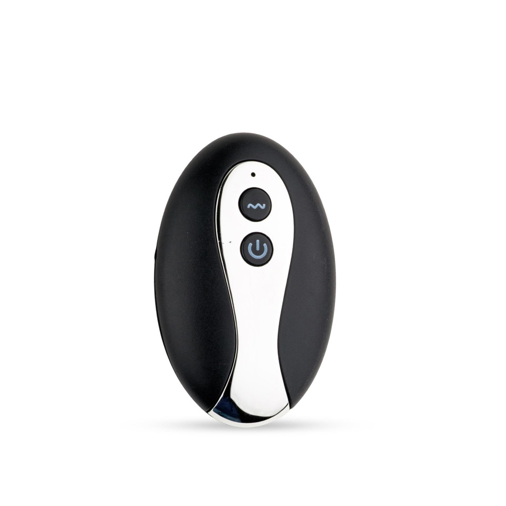 Fém anál dildó M méret távirányítóval USB-s vibrátorral - Image 6