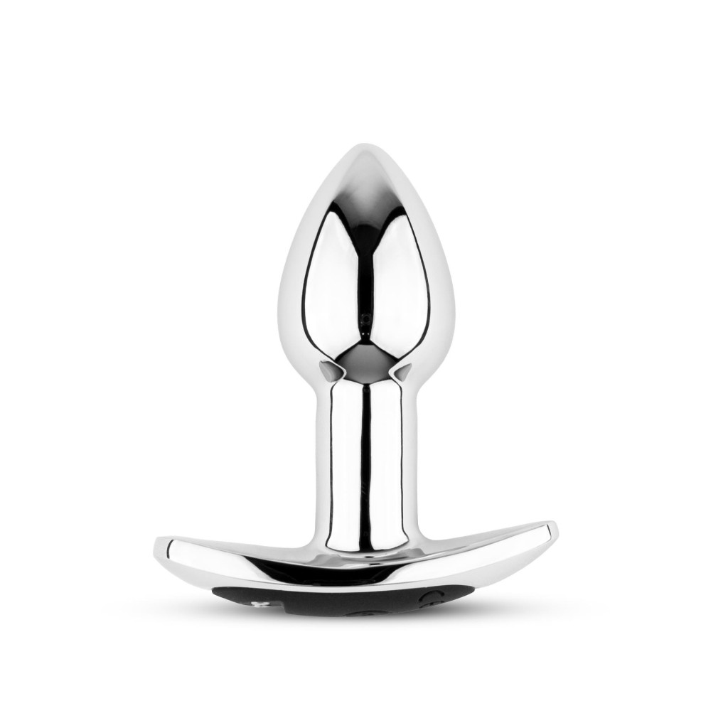 Metal Butt Plug S fém anális dildó távirányítóval USB töltéssel - Image 2