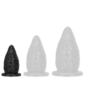 Plug Strawberry S szilikon anál dildó 13x6,8 cm fekete