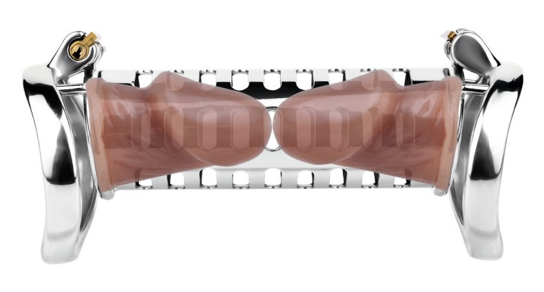 Double Cage Steelock – prémium dupla férfi intimitás zár - Image 3