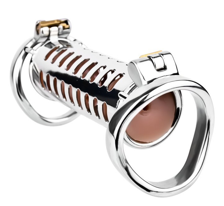 Double Cage Steelock – prémium dupla férfi intimitás zár - Image 5