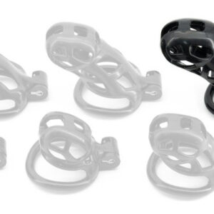 Black Robat Cage 3XL – prémium, férfi maszturbátor 12 cm x 3.7 cm