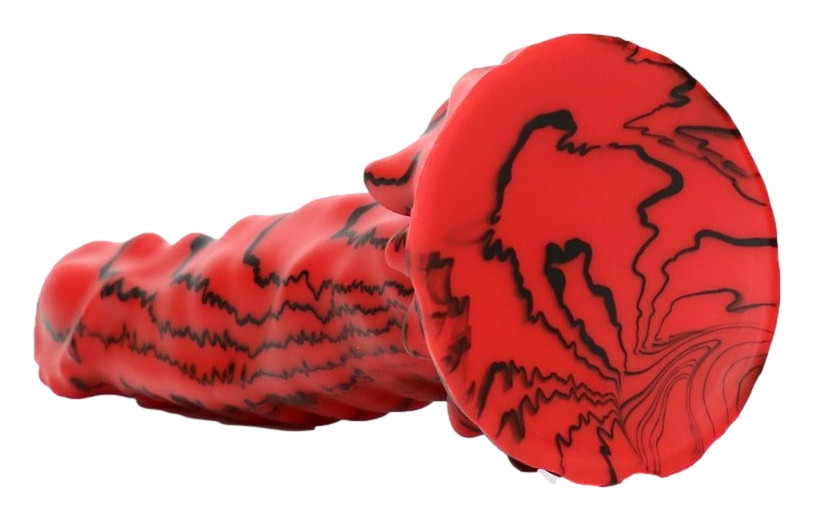 Gode Drakor – prémium, 19 cm-es, vörös színű vibrátor - Image 5