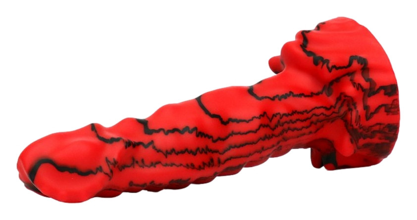 Gode Drakor – prémium, 19 cm-es, vörös színű vibrátor - Image 6