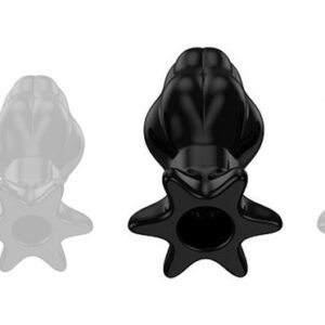 Black Starass Tunnel Plug L – prémium anális kiegészítő 10 x 6 cm