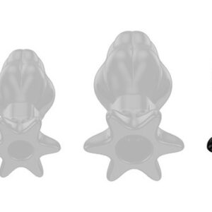 Starass Black XL – prémium tágító dugó 12 x 7 cm