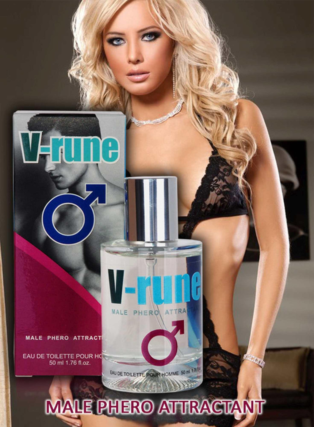 Feromon V-Rune férfi parfüm 50 ml - Image 2