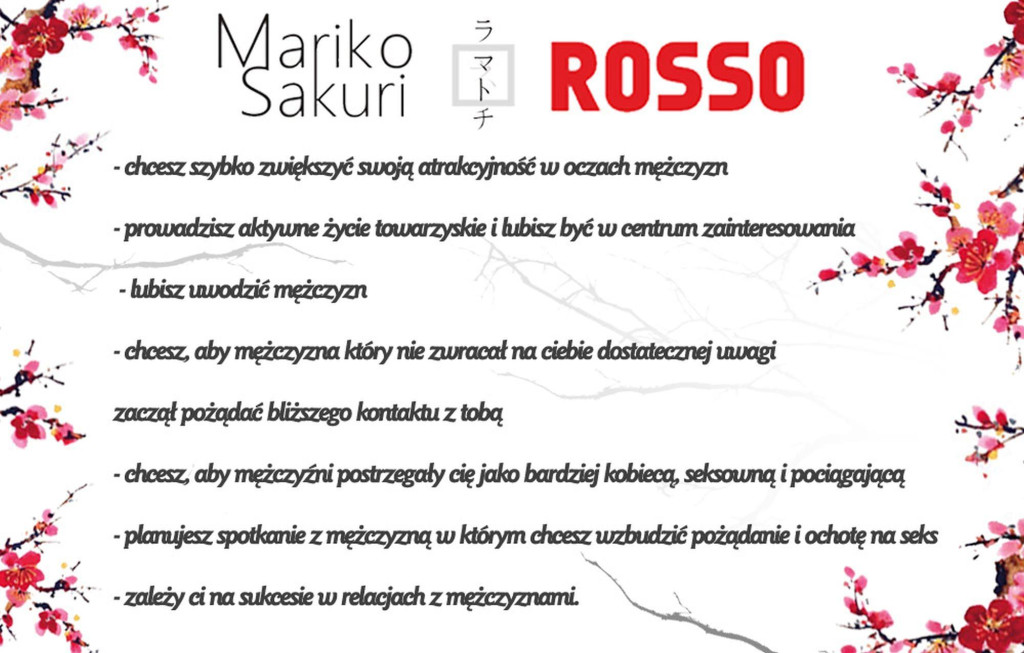 Mariko Sakuri Rosso feromon parfüm 15 ml női - Image 3