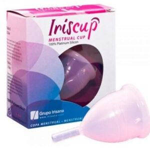 IRISCUP – nagy rózsaszín menstruációs bögre + ingyenes sterilizáló tasak