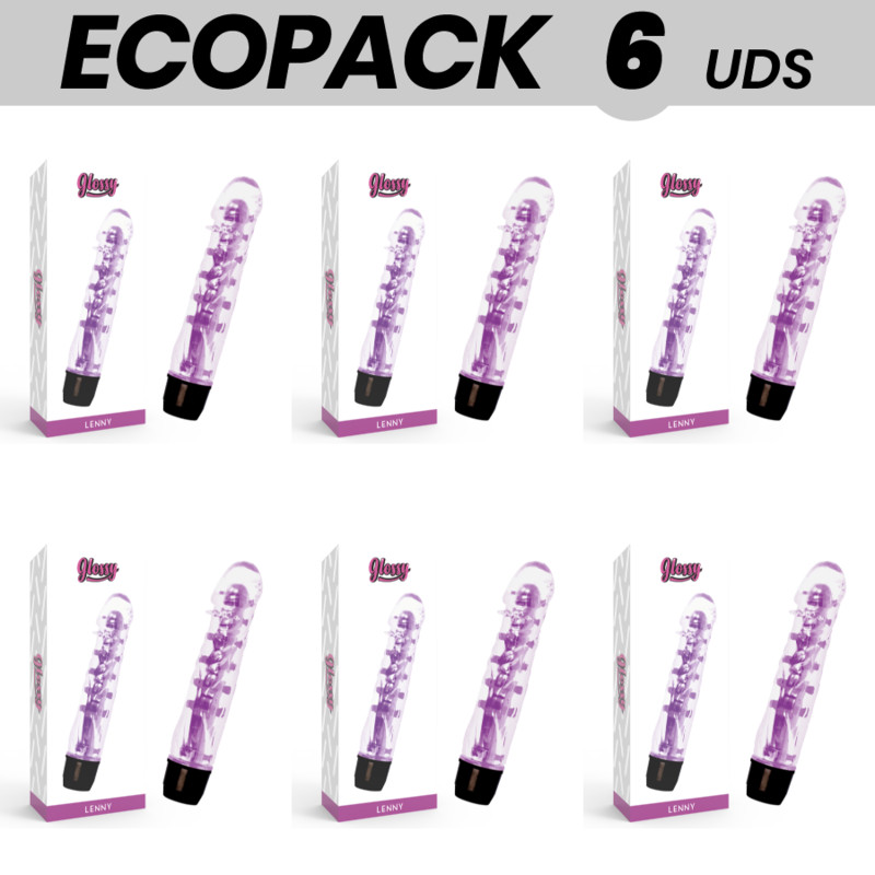 Ecopa 6 darabos Lenny vibrátor lila fényes