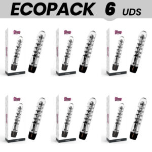 ECOPACK 6 db - fényes Lenny vibrátor fekete