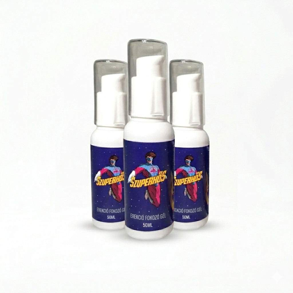 MESTERHÁRMAS - SZUPERHŐS EREKCIÓ FOKOZÓ GÉL (50ml) 3 DB CSOMAG
