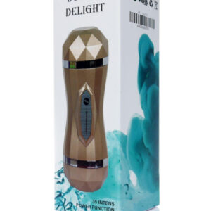 Double Delight maszturbátor USB csatlakozóval 35 funkcióval