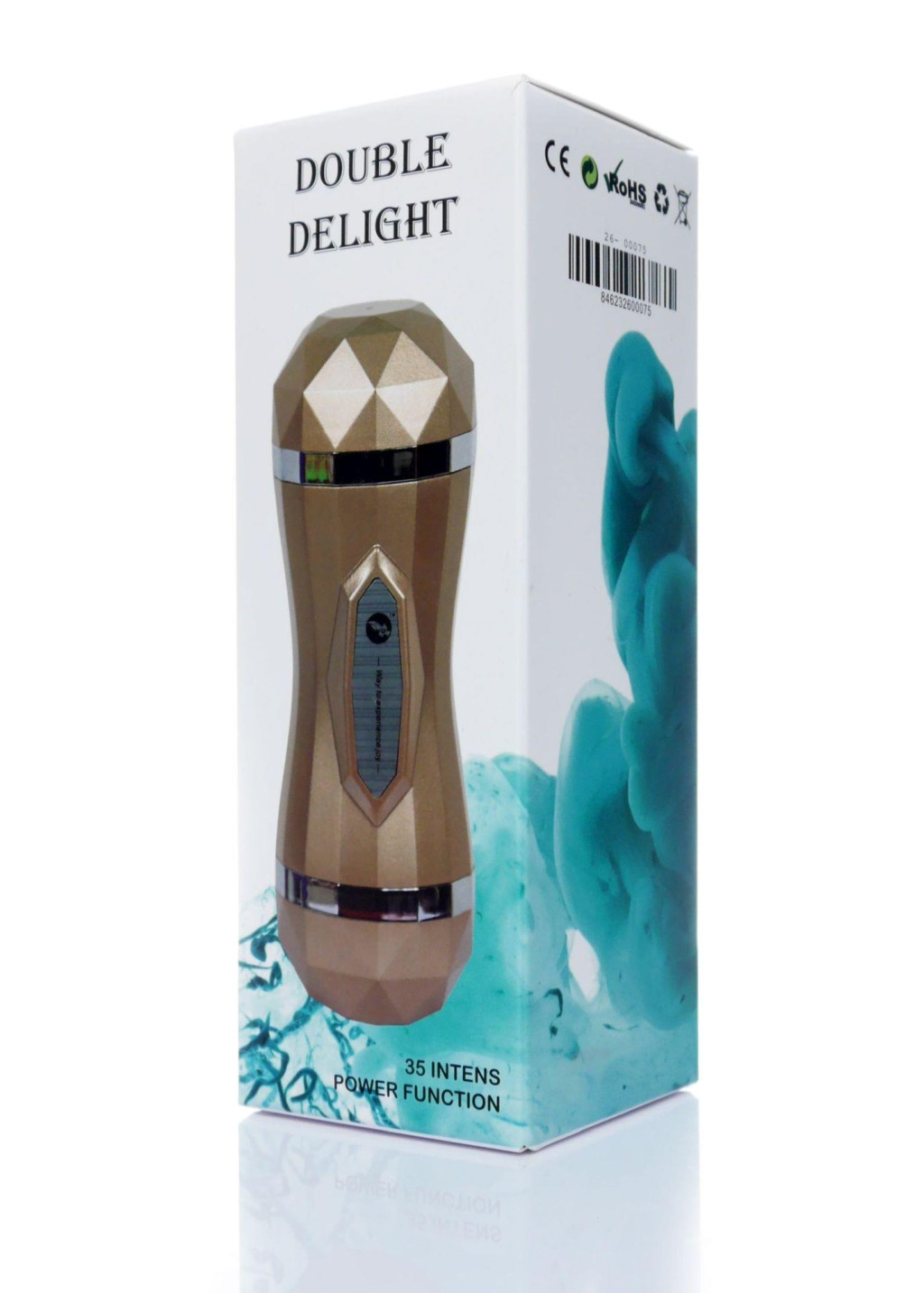 Double Delight maszturbátor USB csatlakozóval 35 funkcióval