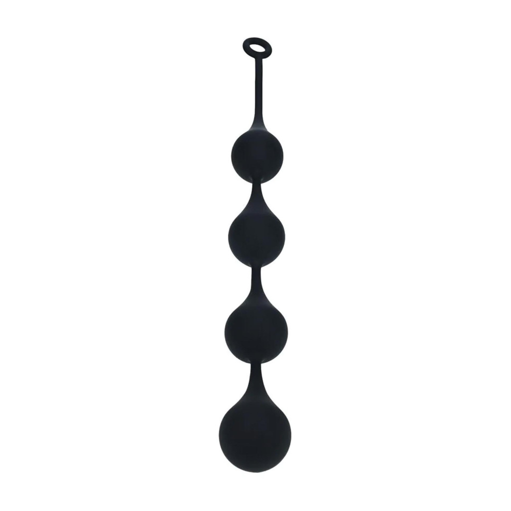 Szilikon análgolyók 60mm fekete XXL