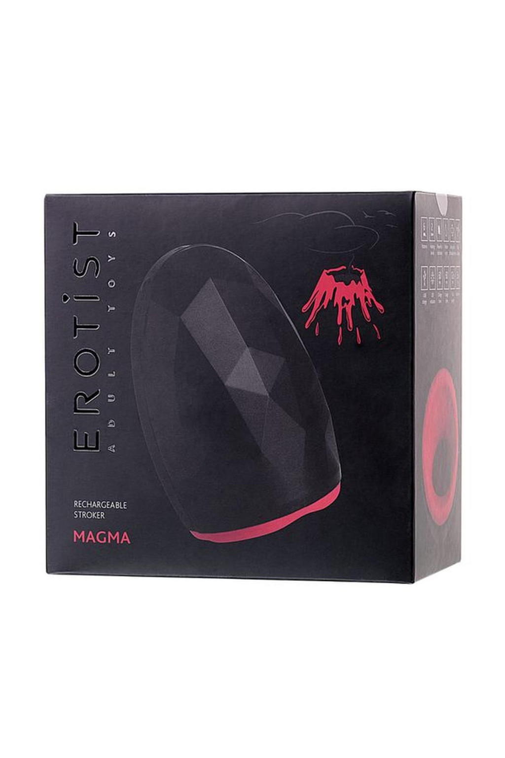 Erotist Magma maszturbátor melegítéssel szilikon fekete 12 cm - Image 7
