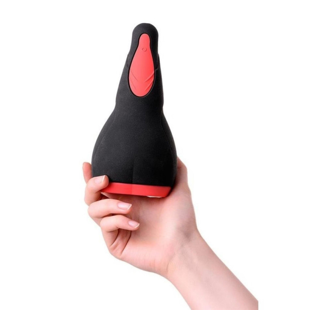 Erotist Eruption töltőbarát maszturbátor (szilikon, fekete, 18,5 cm) - Image 3