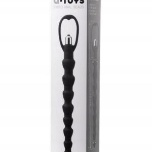 A-Toys Szilikon anál vibrációs lánc 32,7 cm fekete
