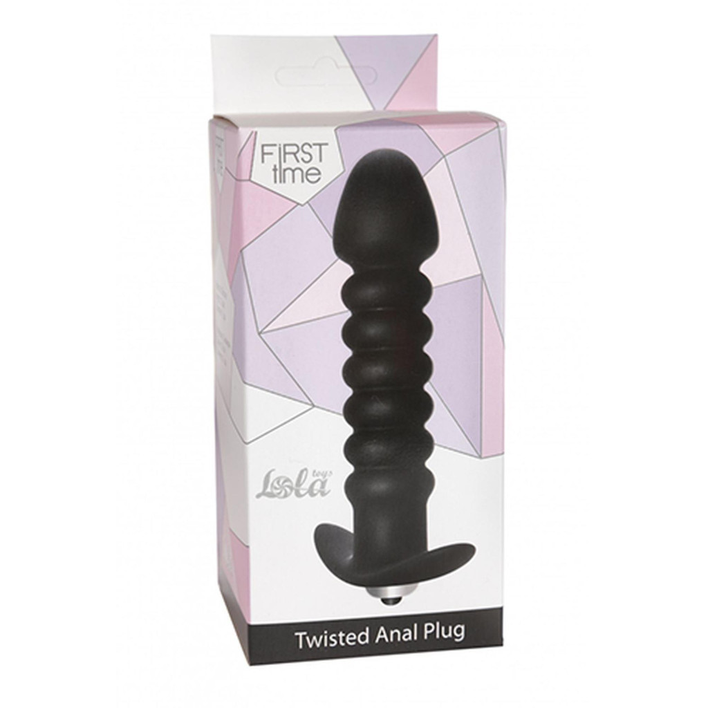 Plug anal csavaros vibrátor fekete