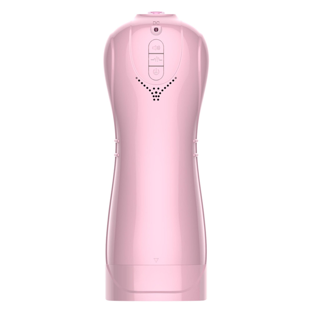 Vibráló és világító maszturbációs pohár USB rózsaszín 7+7 funkcióval beszélő módban - Image 2