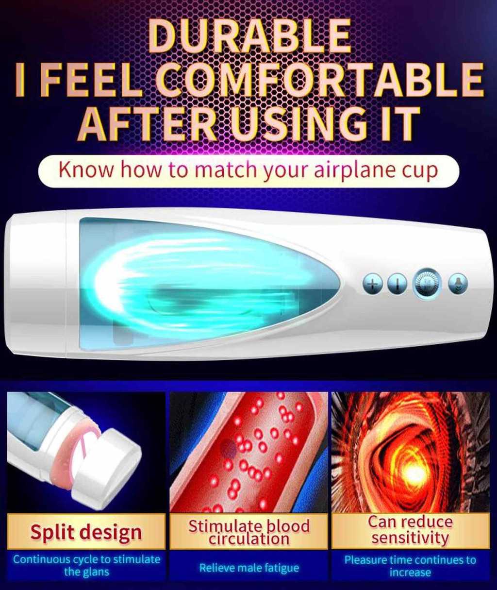USB újratölthető forgó-vibráló maszturbátor 10+10 funkcióval beszélő móddal - Image 7
