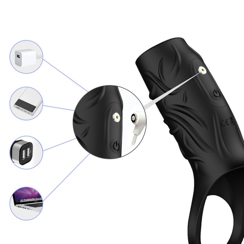 Extivibe – vibráló maszturbáló hüvely, fekete, prémium élmény - Image 3
