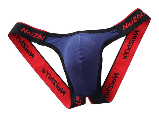 Justic Navy Blue – prémium férfi jockstrap