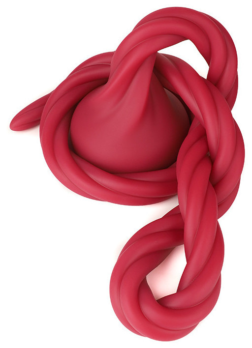 Dildó csavart forma 150 cm piros - Image 2
