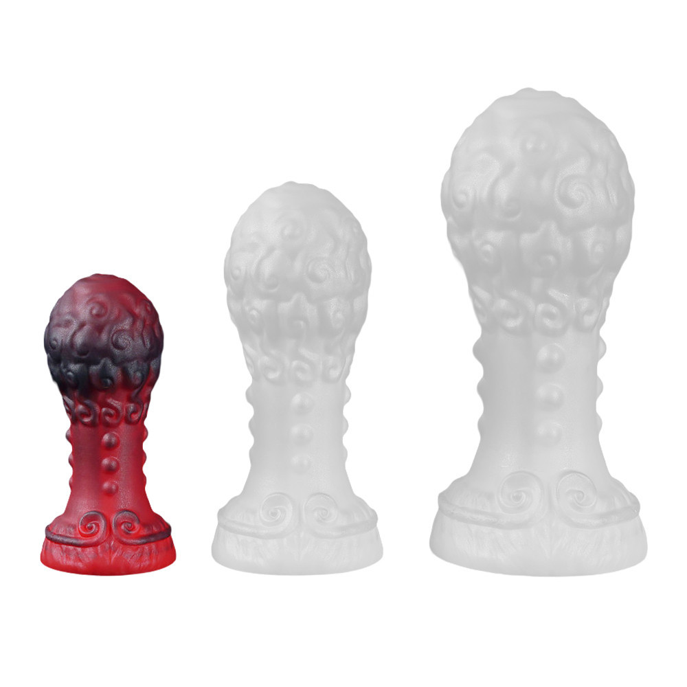 Faberegg Anál plug Texturált szilikon 11 cm fekete