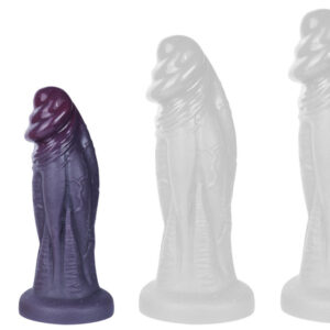 Biglans Dildó Texturált felület, leszívó tappancs 20 x 7 cm szilikonból