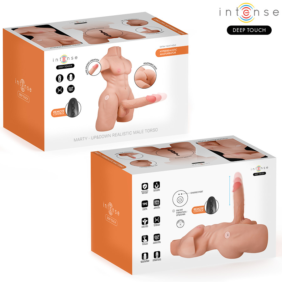 INTENSE DEEP TOUCH – távirányítós vibráló torso dildóval - Image 3