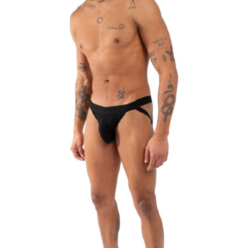 Burn férfi jockstrap merevítő nélkül fekete XL méret
