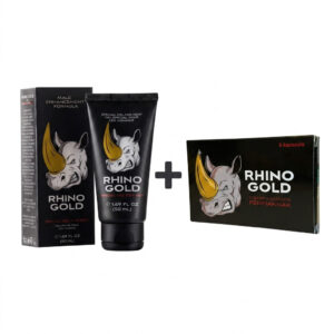 RHINO GOLD - 6 DB + RHINO GOLD POTENCIANÖVELŐ ÉS EREKCIÓ GÉL FÉRFIAKNAK - 50 ml csomag